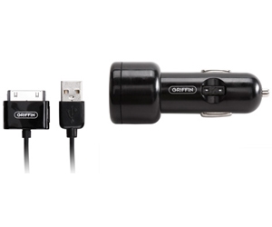 Griffin PowerJolt Autolader - Apple iPhone, iPhone 3G, 3GS, iPod - Zwart - Do The Bright Thing